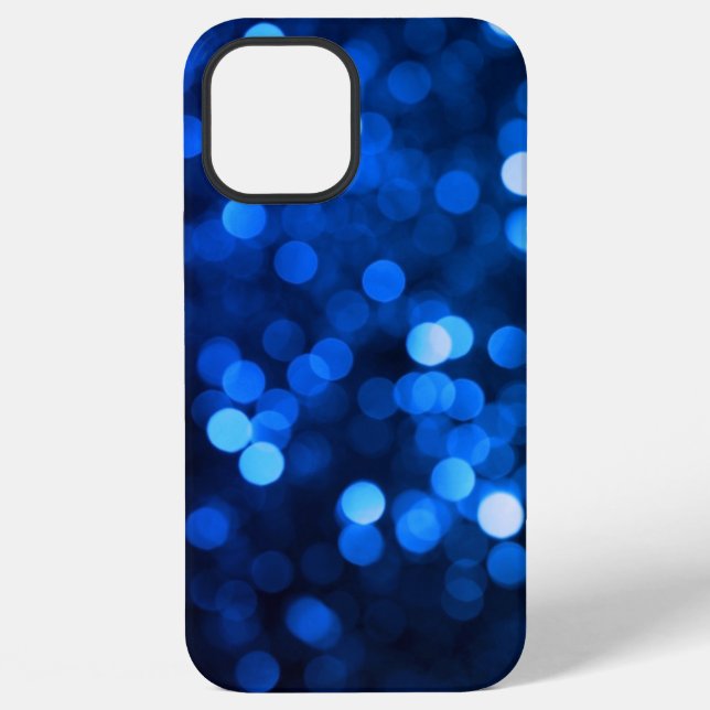 Abstract blue light dots iPhone case (Back)