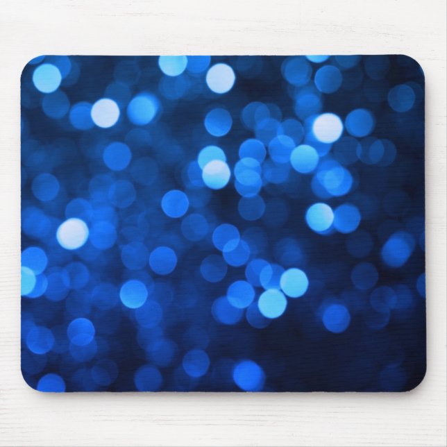 Abstract blue light dots mouse pad (Front)