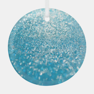 Abstract blue lights, artistic background. glass ornament