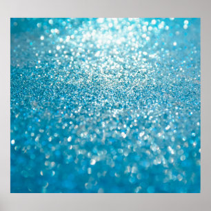 Abstract blue lights, artistic background. poster