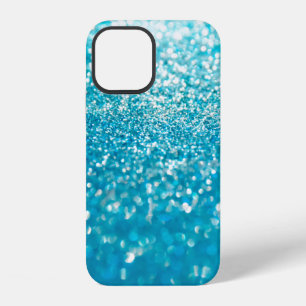 Abstract blue lights on background iPhone 12 case