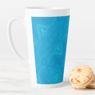 Abstract Blue Marble Personalized HP Lap Latte Mug