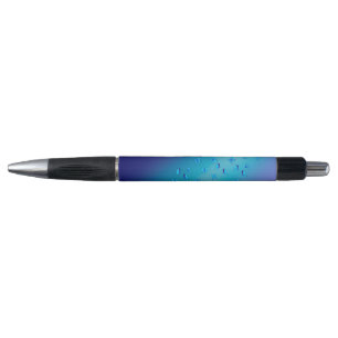 Abstract Blue Moonbeams and Butterflies Pen