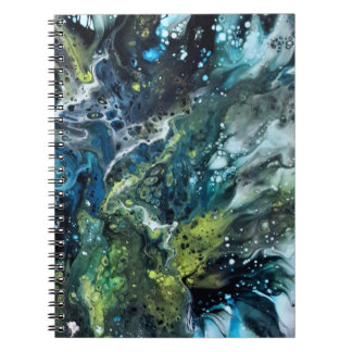 Abstract blue notebook
