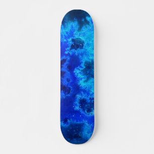 Abstract Blue Ocean Aerial Skateboard