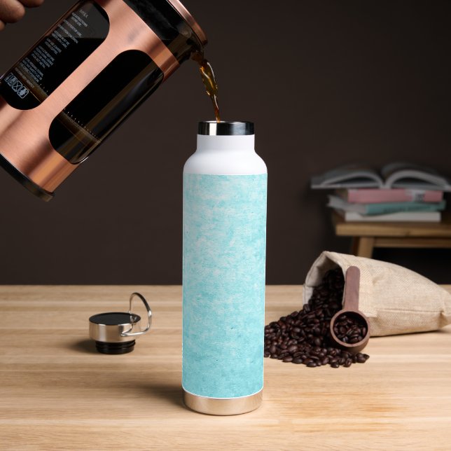Abstract Blue Ocean   Water Bottle (Coffee)