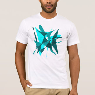 Abstract: Blue on Blue = Green T-Shirt