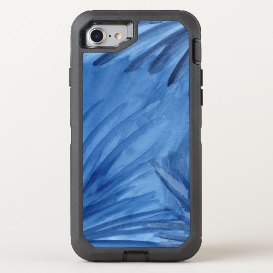Abstract Blue Painted Rays OtterBox Defender iPhone 8/7 Case
