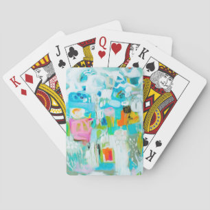 Abstract Blue Playing Cards