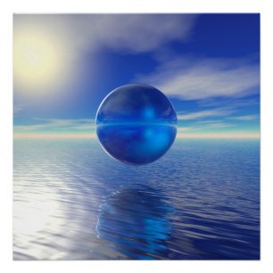 Abstract Blue Poster