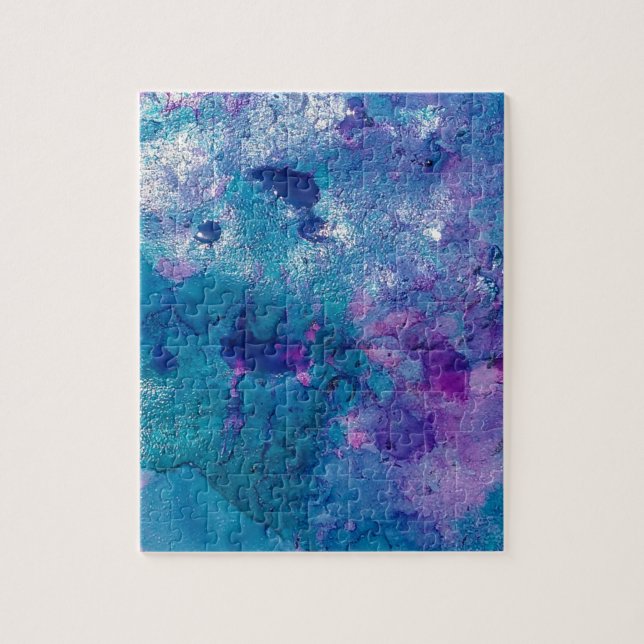 Abstract Blue Purple Jigsaw Puzzle (Vertical)