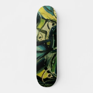 Abstract Blue Skateboard