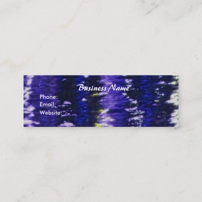 Abstract Blue Skinny Card (Front)