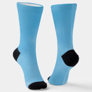 Abstract Blue Sky Gradient  Socks