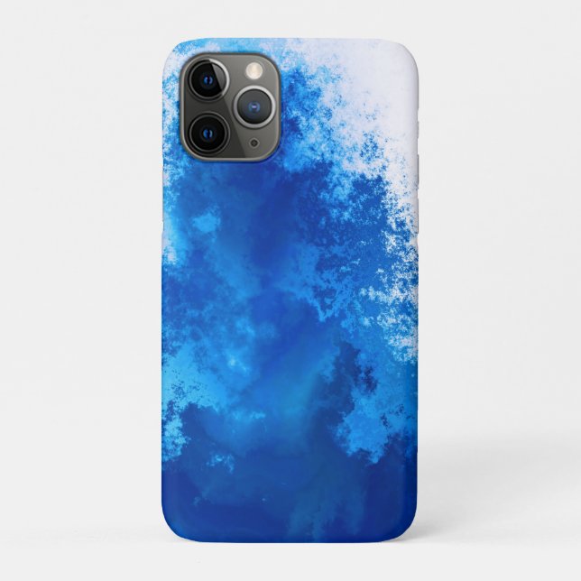 Abstract blue solid colour design Case-Mate iPhone case (Back)