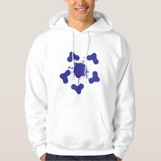 Abstract Blue Splash Hoodie