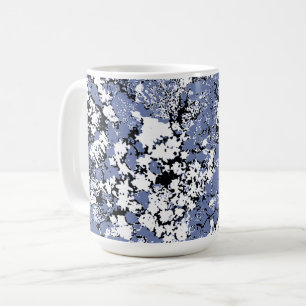 Abstract Blue Splatter Coffee Mug