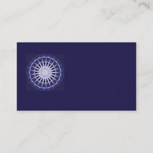 abstract blue starburst business card