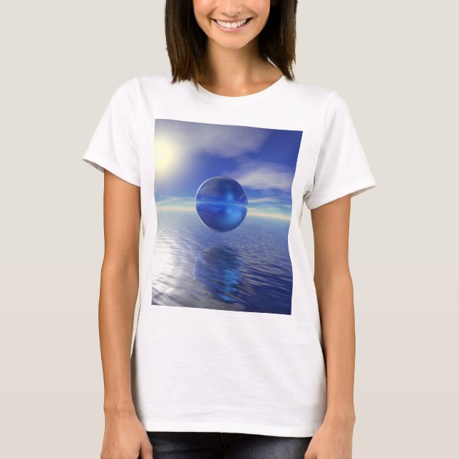 Abstract Blue T-Shirt (Front)
