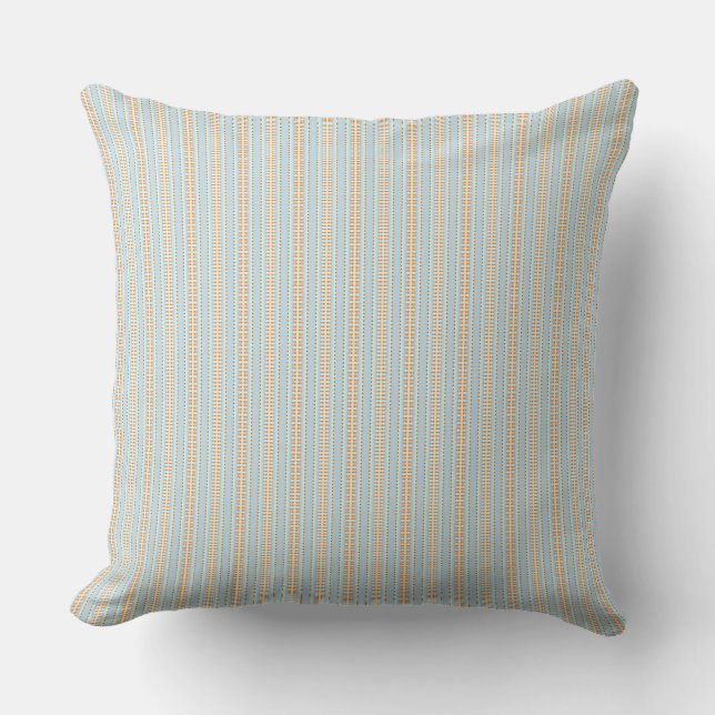 abstract blue throw pillow (Front)