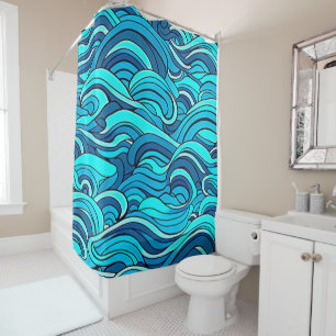 Abstract Blue Turquoise Ocean Water Waves