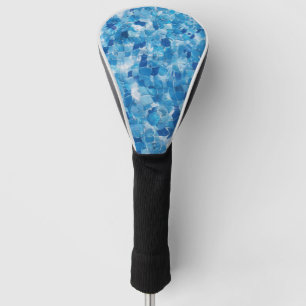 Abstract Blue Water Surface Golf Head Cover