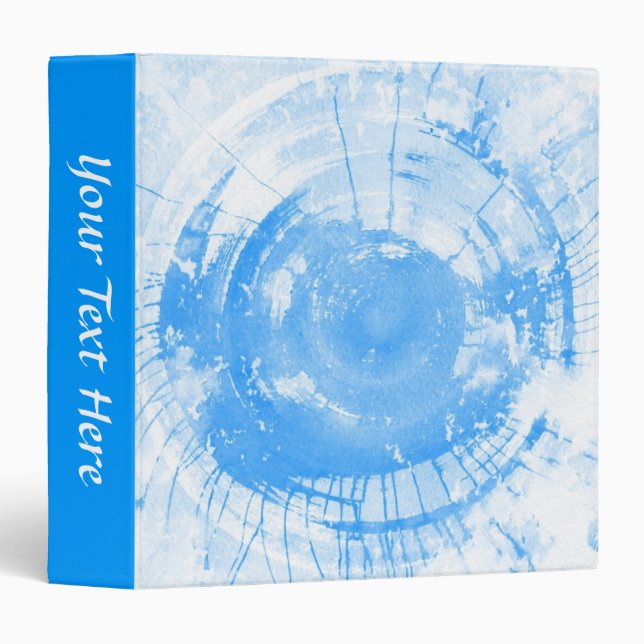 Abstract blue watercolor background, texture. binder (Front/Spine)