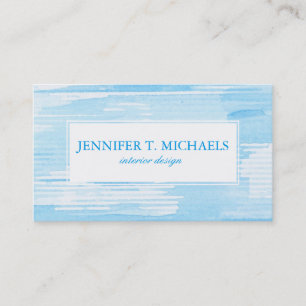Abstract blue watercolor background, texture. business card