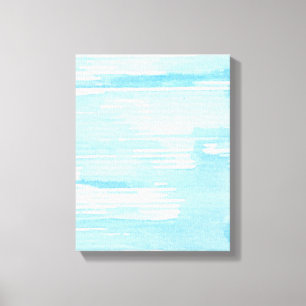 Abstract blue watercolor background, texture. canvas print