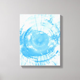 Abstract blue watercolor background, texture. canvas print