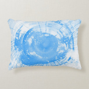 Abstract blue watercolor background, texture. decorative pillow