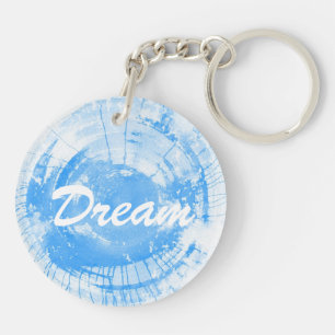 Abstract blue watercolor background, texture. keychain
