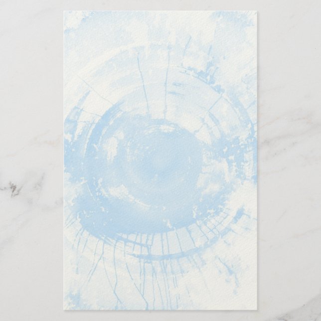 Abstract blue watercolor background, texture. stationery (Front)