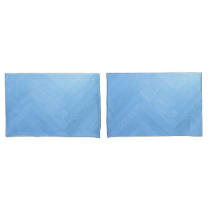 Abstract Blue Wood Floor Board   Pillowcase