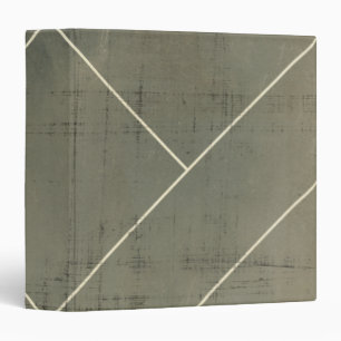 Abstract Blueprint with Geometric Shapes Binder
