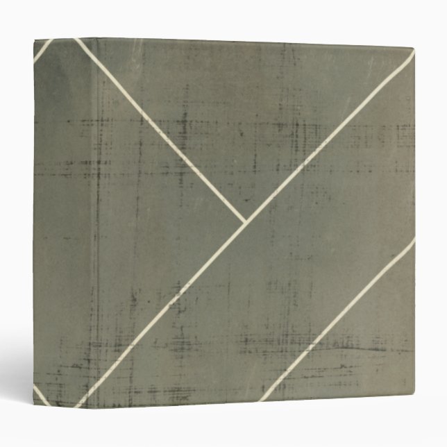 Abstract Blueprint with Geometric Shapes Binder (Front/Spine)