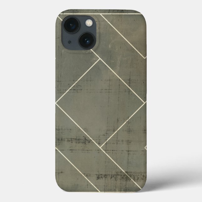 Abstract Blueprint with Geometric Shapes Case-Mate iPhone Case (Back)