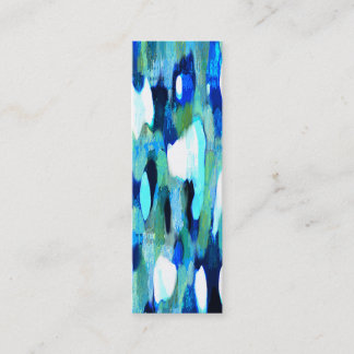 Abstract Blues Business Card Bookmarks