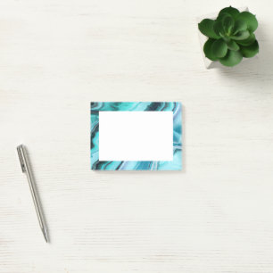 Abstract Blues Stylish Trendy Post-it Notes