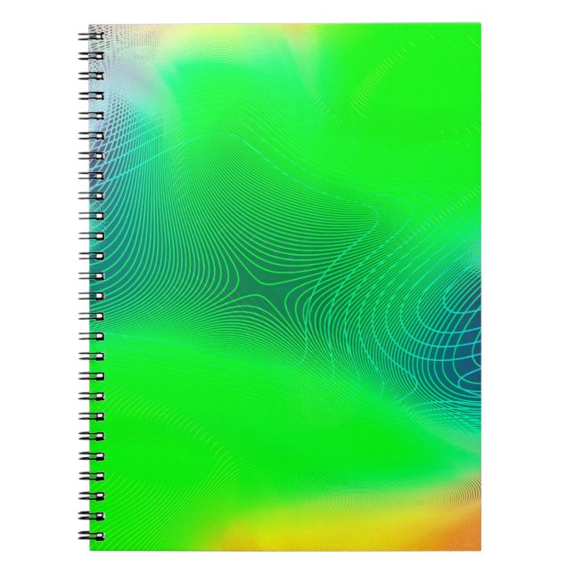 abstract blur background. multicolor effect patter notebook (Front)