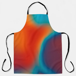 Abstract blur background with colourful blue-light apron