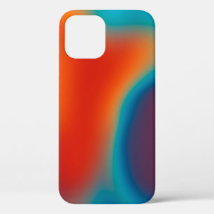 Abstract blur background with colourful blue-light iPhone 12 case