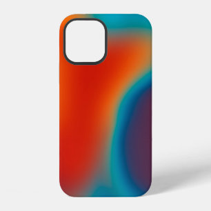 Abstract blur background with colourful blue-light iPhone 12 case