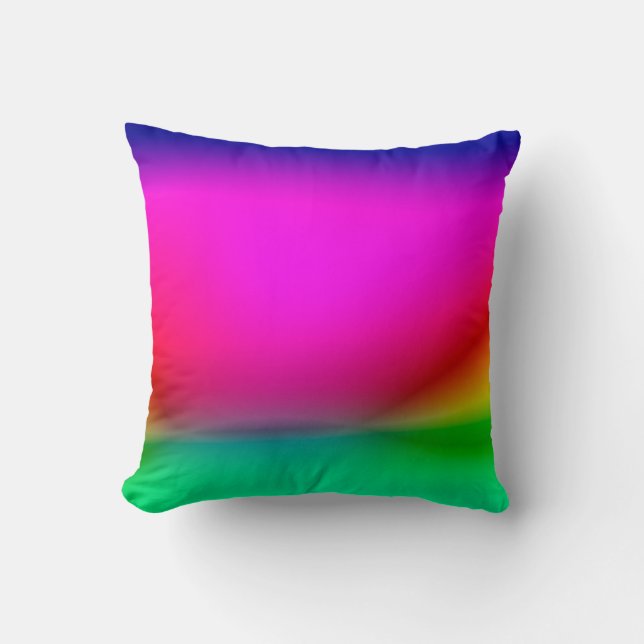 abstract blur lights background, colourful pattern throw pillow (Front)