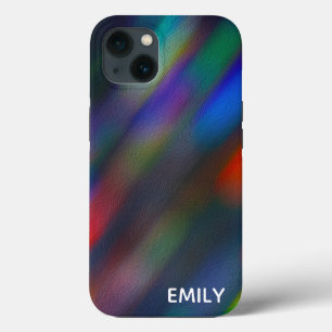Abstract Blur With Name iPhone 13 Case