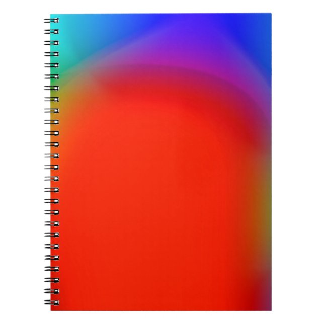 abstract blurred background, colourful vintage pat notebook (Front)