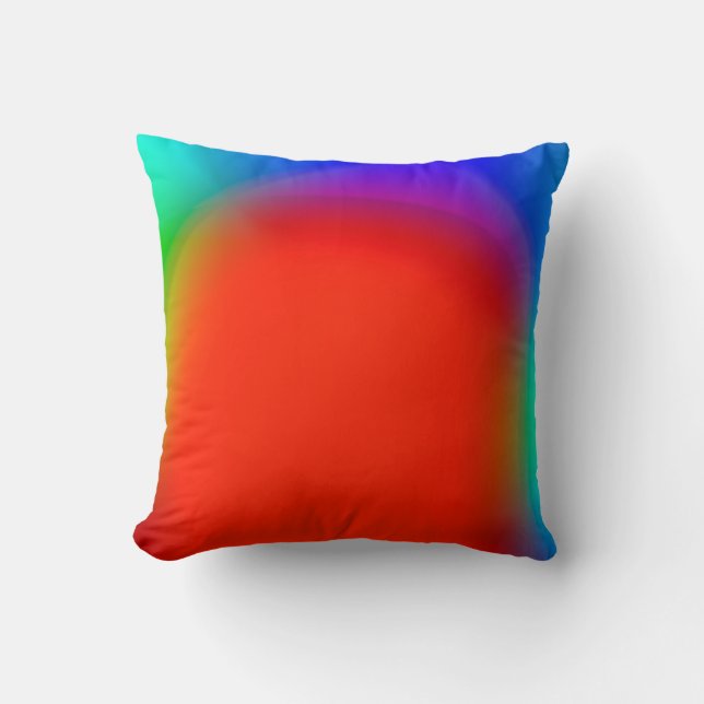 abstract blurred background, colourful vintage pat throw pillow (Front)