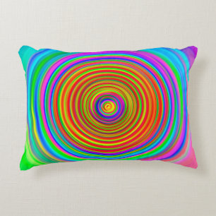 abstract blurred background, vintage geometric tex accent pillow