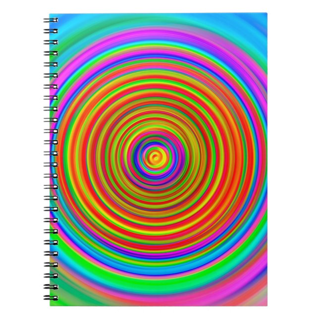 abstract blurred background, vintage geometric tex notebook (Front)