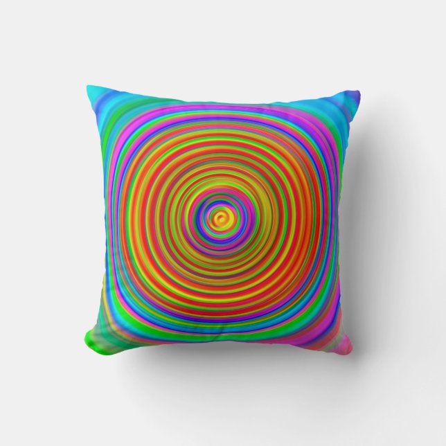 abstract blurred background, vintage geometric tex throw pillow (Front)